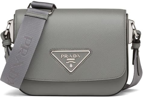 prada identity crossbody bag grey|prada nylon shoulder bag price.